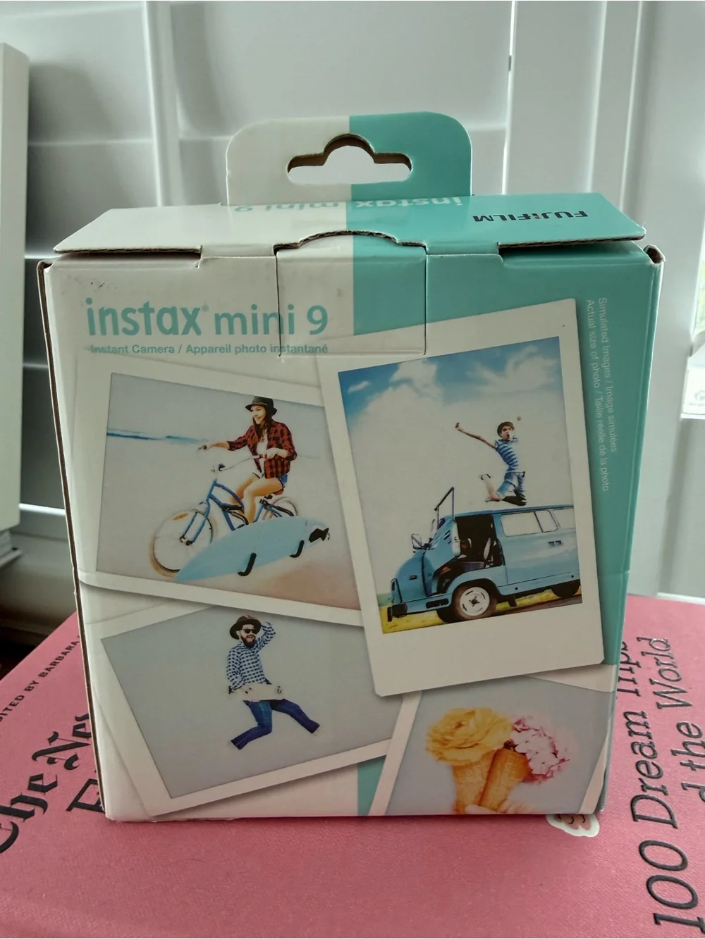 Fujifilm Instax Mini 9 Instant Camera Box - Ice Blue Packaging